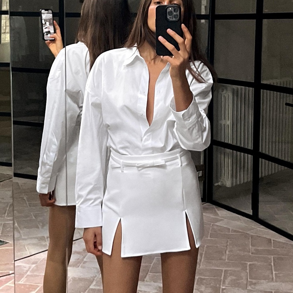 ZARA BELTED BOW SKORT